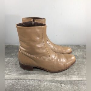 Indie Beatle Florsheim Imperial Mocha Leather Riding Leather Men Western Boots 8